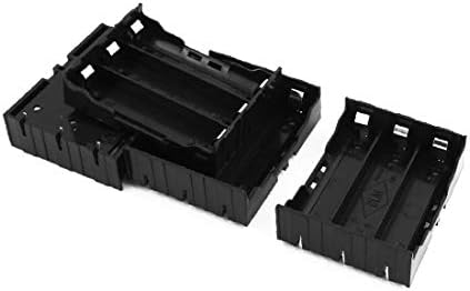 X-DREE 4pcs 3 x 18650 Кутија За Складирање Батерии Држач за Батерии w 6 Терминали за Лемење (4 pezzi 3 x 18650 Портабатерија по батерија