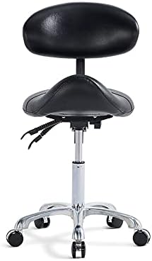 Чаир на столче од седло на седло со задно тркалање естетичко седиште за салони за тетоважи продавница спа спа -кацијална клиника за домови