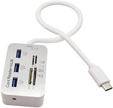 HCFENG USB Type C 3.0/3.1 Adapter Reade Adapter Type-C до 3 порта USB 3.0 центар со читач на картички MSDUO SD M2 TF Multi-in-1