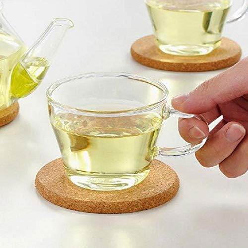 Litymitzromq природно дрво за топла садови, 6 парчиња дрвени дрвени пијалоци чај чај од чај чаша чаша мат подлога за прибор за јадење