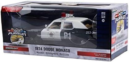 1974 Доџ Монако Планината Проспект ПД, Црно-Зелено Светло 85561 - 1/24 Скала Deecast Автомобил