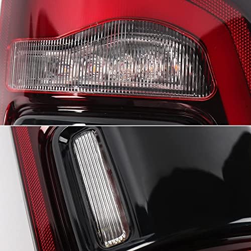 Fione-For Dodge RAM 1500 СОБРАНИЕ НА ДЕЛ 2019-2022 LED задни ламби со црн чад без откривање на слепи точки, десна патничка страна RH CH2801216