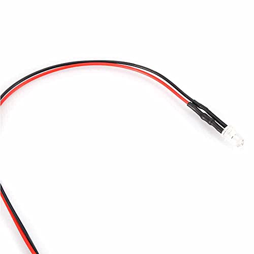 LED диода за емитување на светлина жичен повеќе бои LED светлосен кабел 10 парчиња 7,9in 0,06W 12V 5mm црвено жолто сино зелено бело
