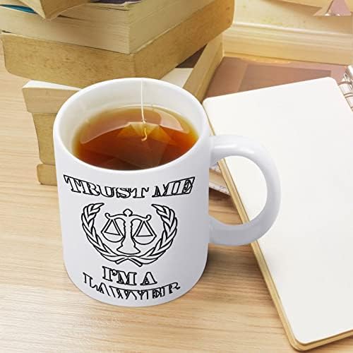 Верувај ми Јас Сум Адвокат Печати Кригла Кафе Тамблер Керамички Чај Чаша Смешни Подарок Со Логото Дизајн За Канцеларија Дома