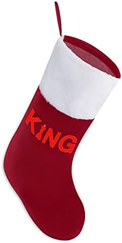 Шаховски крал црвен Божиќни празници домашни украси за Божиќно дрво Камино виси чорапи