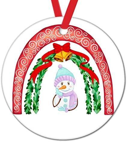 Божиќно виножито снежен човек Божиќ украс 2022 Црвен Божиќ виножито Божиќни украси Смешни новогодишни подароци керамички украси