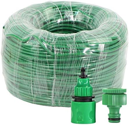 N/A 10-70M 1/4 '' Зелена градинарска наводнување црево за наводнување Вода цевка за микро капење за систем за иртација 4/7мм црево