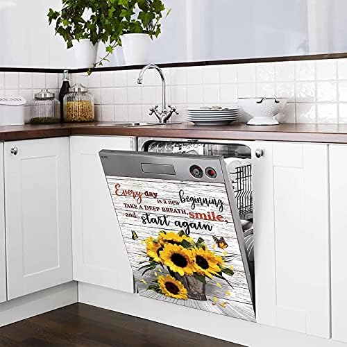 ОЕМЕ Фарма куќа сончоглед кујна машина за миење садови за миење садови, магнетна машина за миење садови за декорација на декорација