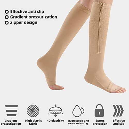 Чорапи За Компресија на патент 15-20 ммхг Со Најдобра Поддршка За Патент За Едем, Отечен, Бременост