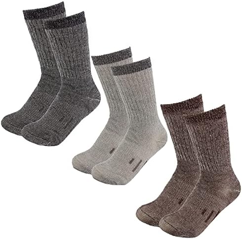 ДГ Хил 3 Пара 80% Мерино Волнени Чорапи За Мажи И Жени Топли Термални Волнени Чорапи За Пешачење Во Стилот На Екипажот Отстранување