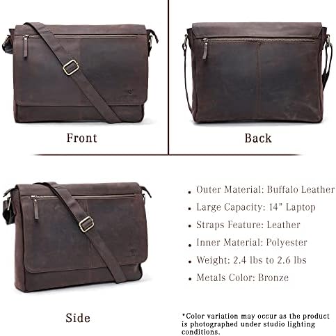 Луксеорија Оригинална кожа чанти за месинџер за раменици за мажи и жени Сачер Кросбој лаптоп торба за канцеларија, патување