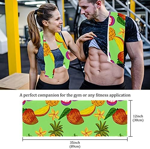 Фитнес салата крпи 2 пакувања за тренинг, спорт и вежбање - мека, лесна, брзо сушење тропско овошје