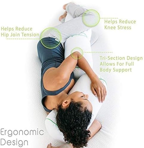 Јога за спиење Перница За Тело Со Повеќе Позиции-Перница Дизајнирана Од Хиропрактор За Подобрување На Држењето На Телото, Флексибилноста и Квалитетот На Спиењето