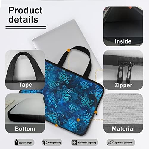 Dreaweet лаптоп покритие сина желка заштитен ракав за таблети за мажи, лаптопи торбички за месини за торбички за носење чанта