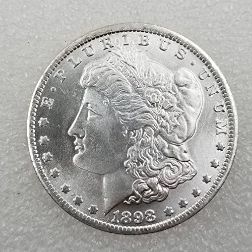Антички занаети 1898 S верзија Бакар сребрен позлатен Морган Сребрен долар Странски сребрен долар Антички колекција