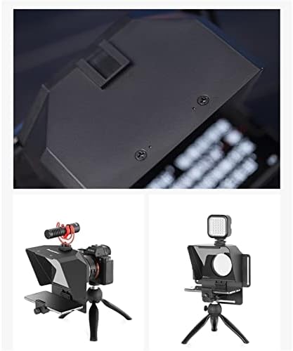 Преносни телепрометри XueSha се користат за видео во живо, стриминг таблет за паметни телефони DSLR Camera TelePrompter комплет професионална