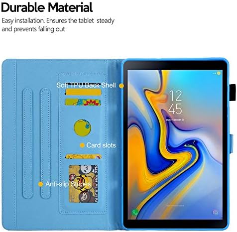 SM-T307 Case 2020 Galaxy Tab A 8,4 инчи покритие, гответе тенок лесен случај и капаци со слотови за картички Kickstand Case Case за