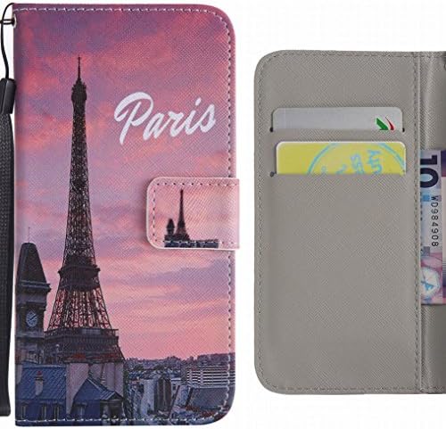 За случајот Samsung Galaxy A6+, Ougger Cover Cover Slot Card Slot Prium PU Flip Flip Case Magnetic Bumper Pouch Holder for Samsung Galaxy