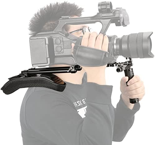 Комплет за рамо за рамена од 15 мм, видео камера, универзална рамо на рамената на рамената RIG 15мм шипка за шипки за шипка за Sony FS7/FS5/FX6/FX9/PXW-Z280-Z280V-Z190-Z150
