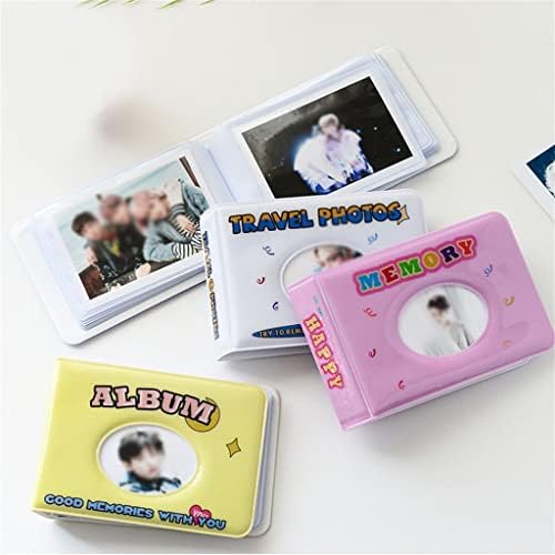 Zjhyxyh 36 џебови со фото албум мини инстант 3 инчи за складирање на кутии за слики за мини филмски албум Photocard Binder држач