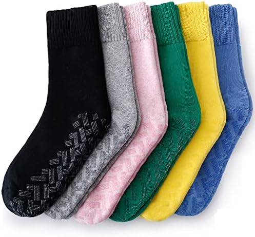 Кајхома Екстра-Меки Нелизгачки Болнички Чорапи За Жени-Удобни, Дебели-Идеални за Постари лица &засилувач; Пост-Хирургија