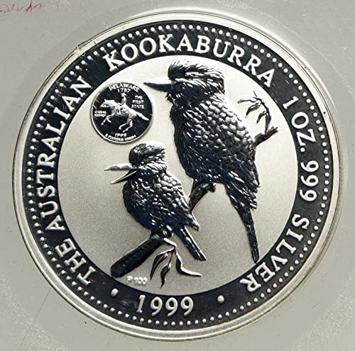 1999 АЕ 1999 АВСТРАЛИЈА 2 Кукабура Птици Австралија 1оз 1 Долар Добар Несертифициран