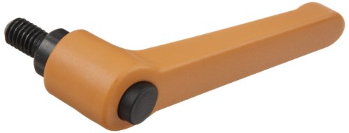 Налон прилагодлива рачка со копче за притискање на портокал, навојна обетка, должина од 1-49/64 , висина од 1-3/8, 10-24 TPI