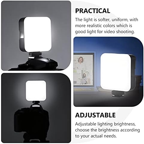 Видео за видео -светлосна камера со Solustre, преносно LED камера осветлување Видео Пополнете фотографска светилка за осветлување LED