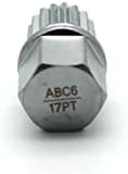 TMAX ABC6/17PT тркалото за заклучување на тркалото LUGNUT Анти-кражба на завртки за отфрлање на завртки за отпадоци S3057 за VW Audi