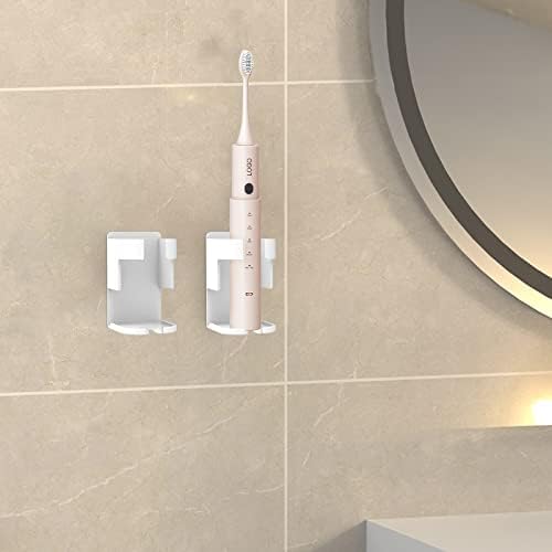 Додамур 2 пакувања држач за четки за заби, монтиран, електричен организатор за складирање на четки за заби