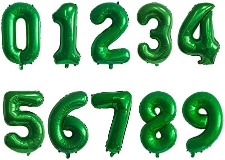 Чаунгфу Фудбал Роденден Декорации За Деца Момчиња Девојчиња Топка Тематските 15 Години Деца Декорација Број Балон, Фолија Зелен Балон
