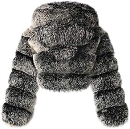 Фази руно Outwear omeенски зимски јакна Худи јакна тенок моден кардиган топла трендовски палто јакна со џеб
