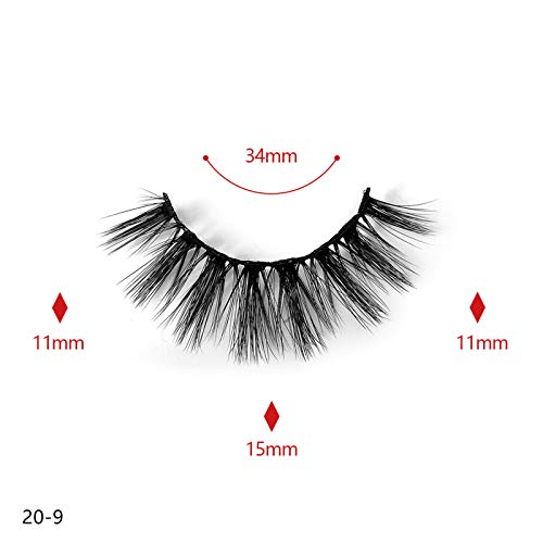 Трепки за трепките за очи 3Д трепки лажни лажни густи густи 20 лажни поставени пар за продолжување на трепките на трепките 1 шминка за деца