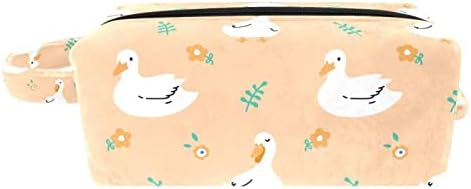 Тбуобт Козметички Кеси За Жени, Торба За Шминка Организатор На Додатоци За Тоалетна Торба, цртан филм животинска патка