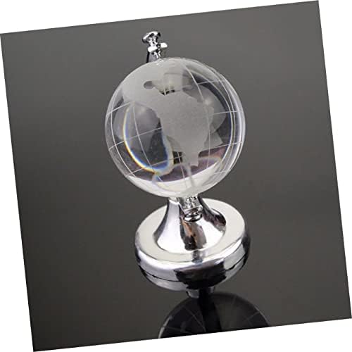 Kisangel Tabletop Feng Earth Clear Ball Wedding For Mini Globe Shui украсен подарок со сфера стакло модел десктоп кристален декор Светски