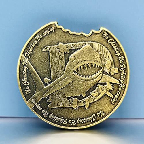 Филм Челусти Медалјон Конзервација Ајкула Животински Монета Морска Конзервација Бронзена Форма Изрез Монета