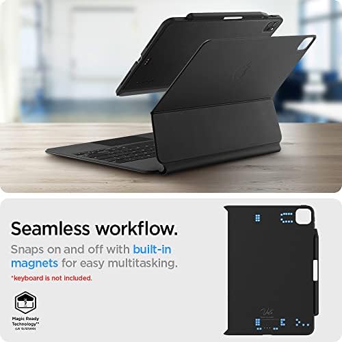 Spigen Thin Fit Pro дизајниран за iPad Pro 11 Inch Case M2 4 -та генерација / 3 -та / 2 /1 -ви магична тастатура компатибилна со држачот