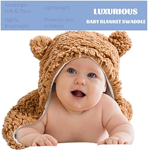 Органско-флиено-органско новороденче за завиткување- Пол Неутрално меко бебе ќебе, подарок за новороденчиња
