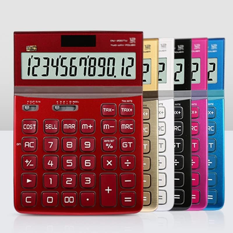 Quul 12 цифрен калкулатор Пијано Панел за бои за финансии соларен компјутер модерен прекрасен канцелариски материјал за канцелариски