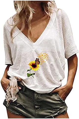 ILH женски преголеми маички летни жени плус големина о-вратот печати удобно лабаво копче Туника кошула блузи врвови проточни кошули