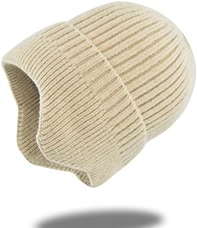 Нехниксил жени топла есен и зимска капа за заштита на уво плетена капа волна бена модна шапка за конска опашка
