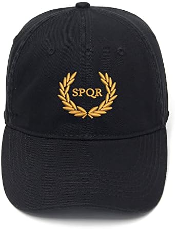Машки бејзбол капачиња SPQR Римска империја везена тато капа измиена капа од памук за вез