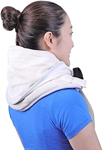 Freemol Влажна топлинска пакет со сет на покривка од тери, сет на влажна топлина на вратот, олеснување за тврд врат, болка, артритис, прскања