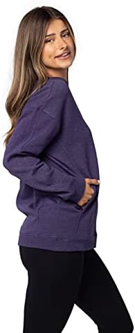Chicka-D Women'sенски стандард пуловер на Ајви лига, виолетова, среден