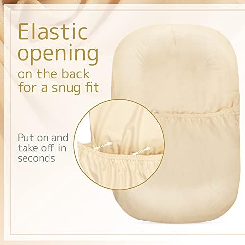 Impresa Nounger Lounger Cover Fits Snuggle Me Lounger - Тесно вклопување - памучен лист за седиштето на подот за новороденчиња