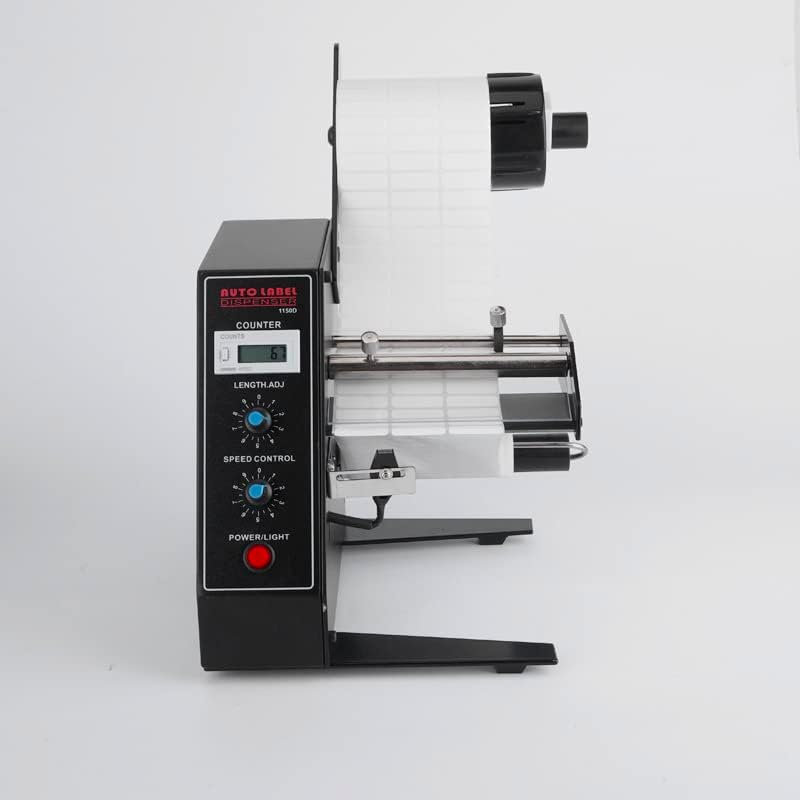 Автоматски сепаратор на етикетата за диспензери со етикета со автоматско броење на фотосензор 0-999999 за должина на етикетата: 3-150мм ширина: