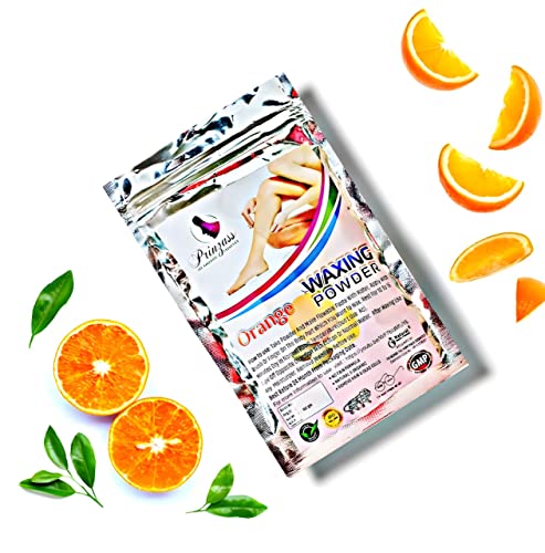 Prinzass Premium портокалова мирисна прашок за отстранување на влакна- За лесно отстранување на влакна на линија, рака, нозе и линија за бикини,