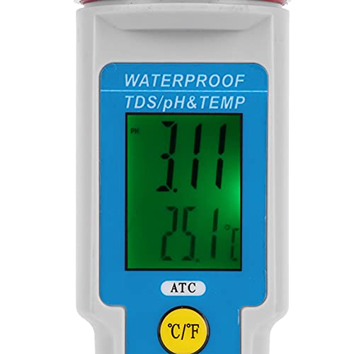 Lantro JS 3 во 1 тестер за квалитет на вода - точна pH/TDS/TEMP -тест пенкало со LCD дисплеј