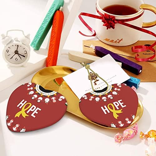 Детска свест за рак на детска лента надеж Божиќни украси срце керамика виси украси за празници