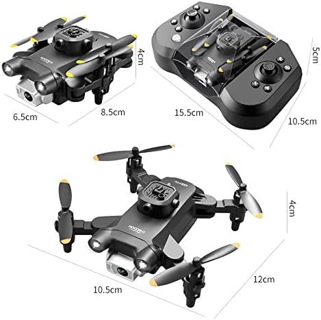 QIYHBVR мини дрон за деца играчки, џеб РЦ Quadcopter за почетници подарок, со избегнување на пречки, одржување на надморска височина, режим